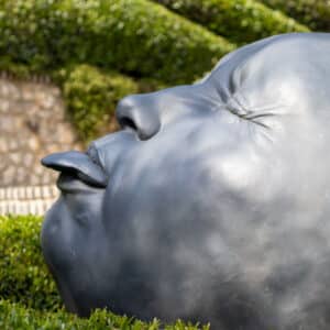 Garten Skulpturen Kopf Zunge